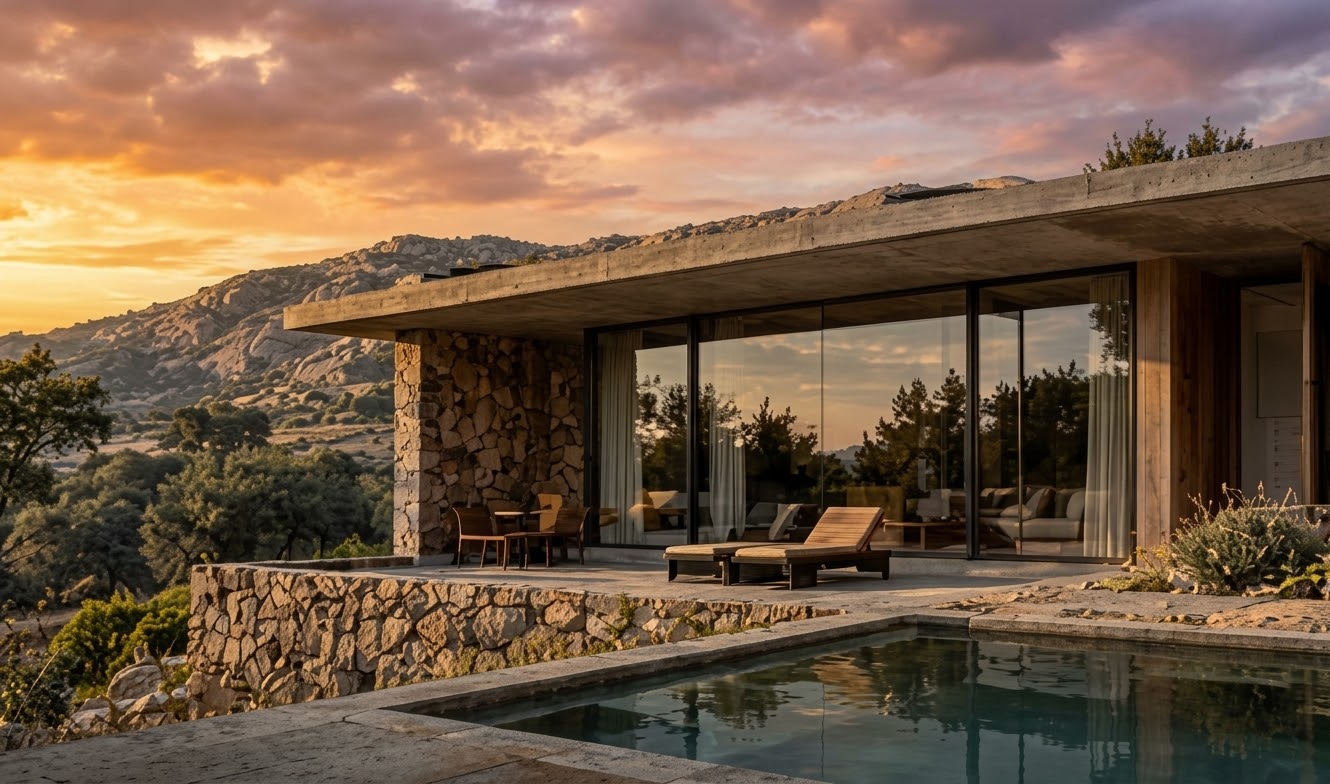 Casa del Olivo — integración de la vivienda con el paisaje de Traslasierra